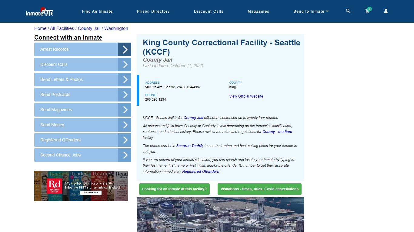 King County Correctional Facility - Seattle (KCCF)